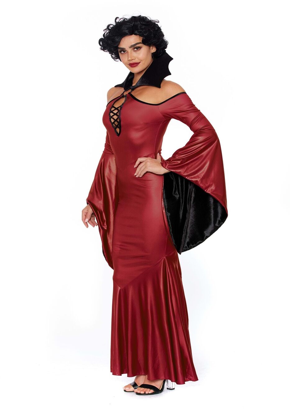 1803 Vampire Vixen Costume, Sexy Vampiress Fantasy Gown Halloween Costume